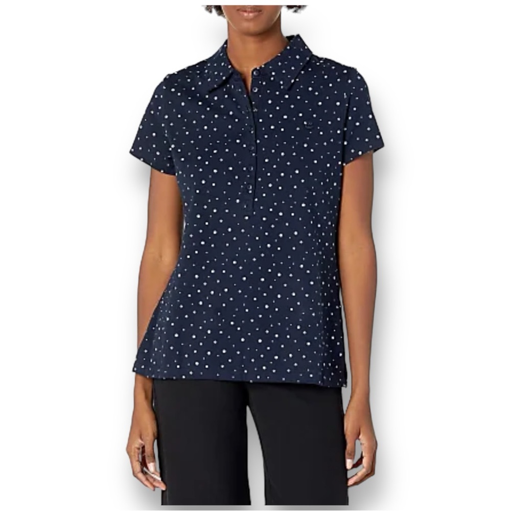 Gloria Vanderbilt casuals short sleeve button-up blouse size S